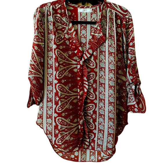 Poema Tops - Pasley Print  Blouse
